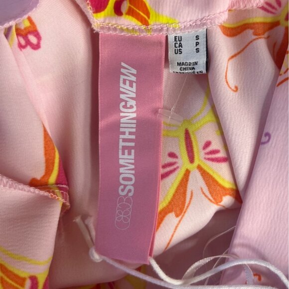 Something New Halter Open Back Maxi Dress Womens Small Pink New Butterfly - Picture 9 of 13